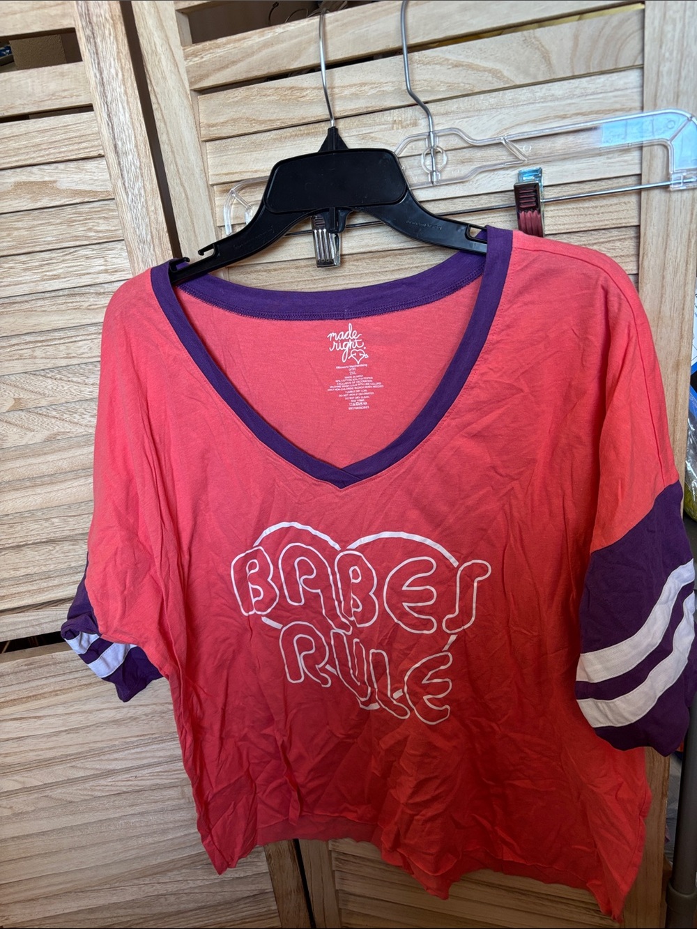 Made Right Babe’s Rule V-Neck Tee